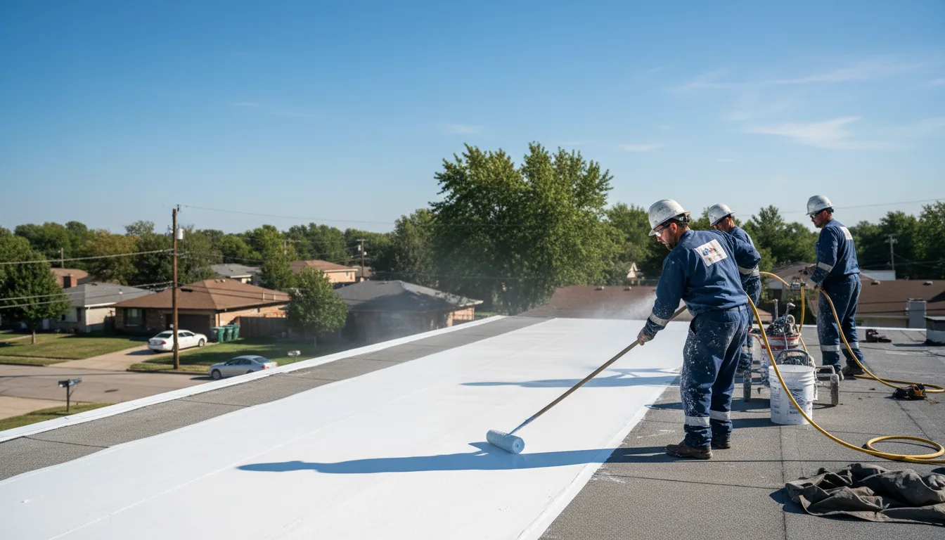 Commercial roof coating in Danielsville, GA near me